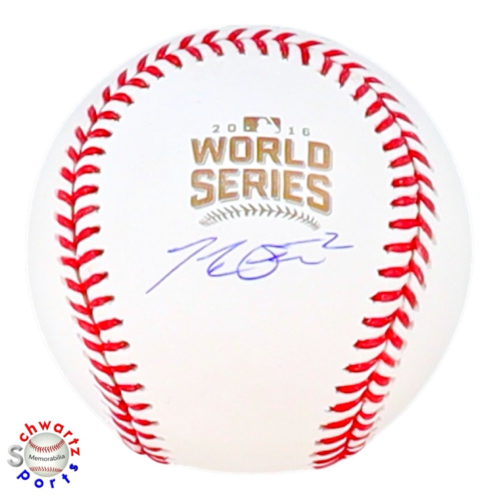 💥Tommy La Stella💥 Chicago Cubs Signed 2016 World Series Baseball Autograph —SS